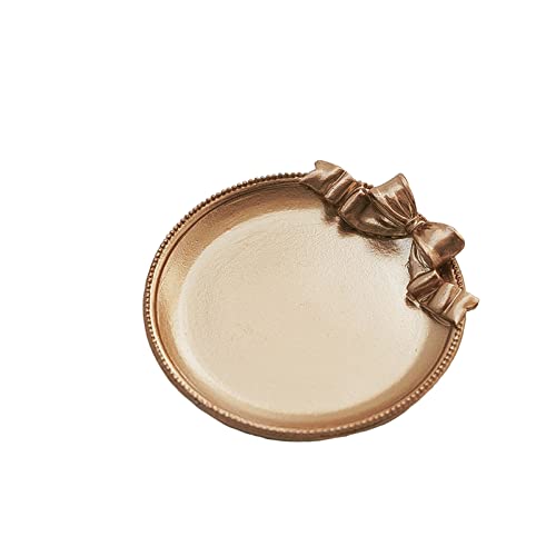 51buyoutgo Rose Gold Round Candle Plate Kerzenuntersetzer Kerzenschale Kerzentablett Kerzen Unterteller Kerzenhalter Tablett Untersetzer Kerzenplatte Stumpenkerzen Stumpenkerzenhalter Klein von 51buyoutgo