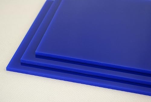 3 mm Acryl-Kunststoffplatte Schild Material – verschiedene Größen und Farben – Schwarz, Weiß, Rot, Grün, Blau, Orange (A3 (400 mm x 300 mm), Blau von 52 North
