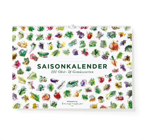 531 Rheinland Design Saisonkalender Obst & Gemüse, Ringkalender: 101 Sorten von 531 Rheinland Design