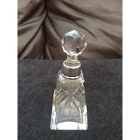 Antik Wolfsky Und Co Ltd Geschnittenes Glas Sterling Silber Kragen Dressing Table Flasche 1908 von 5426408
