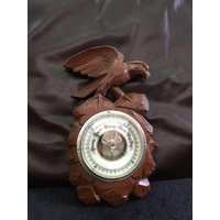 Antikes Schwarzwald Barometer Mit Adlerschnitzerei von 5426408