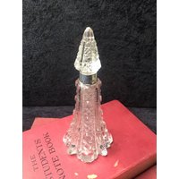 Antique Green & Cadbury Ltd Hobnail Geschliffenes Glas Sterling Silber Kragen Parfümflasche 1891 von 5426408