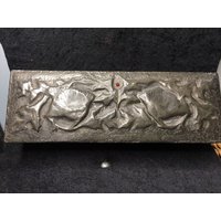 Vintage Kunst Und Kunsthandwerk Zinn Repousse Deckeldose Holzhandschuhdose Vintage Kunst Und Kunsthandwerk Zinn Repousse Deckeldose Holzhandschuhdose von 5426408