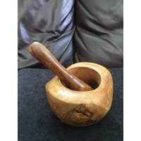Vintage Olivenholz Mörser Und Pestle Vintage Olivenholz Mörser Und Pestle von 5426408