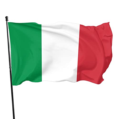 Außenbanner 90X150cm Italienische Flagge Flaggen Uv-Beständig Dekoration Fähnchen Robuste Gartenflaggen Für Draußen Außenbereich Aktivitäten von 550