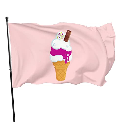 Flaggen 90X150cm Süßes Eis Fahnen Wetterfeste Dekoration Flagge Premium Flagge Für Garten Bar Drinnen von 550