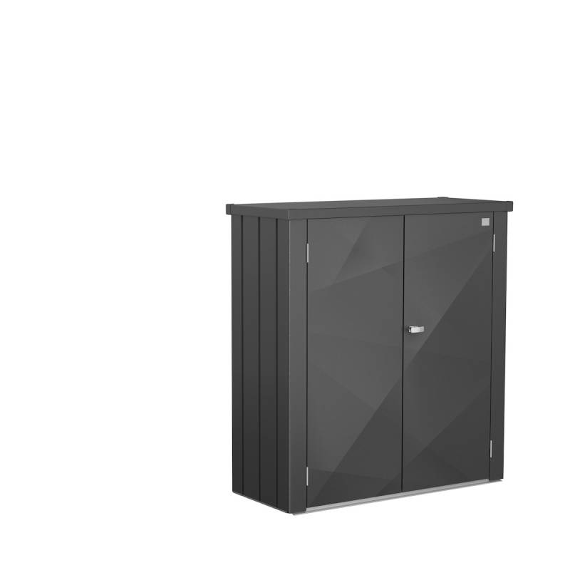 Biohort Terrassenschrank Romeo X-Design B 132 x T 57 x H 140 cm (Größe M) dunkelgrau-metallic von Biohort