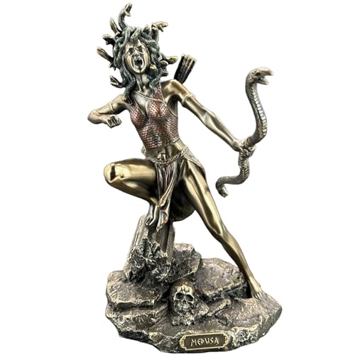57 SPECIAL REPLICAS Skulptur Deko GRIECHISCHE GORGONISCHE Medusa MIT EINEM Bogen IN DER Hand Bronze Figur als Geschenk für Wohnzimmerdekoration Figuren Deko von 57 SPECIAL REPLICAS