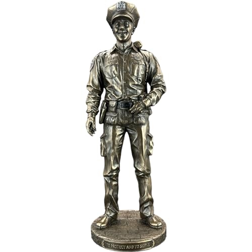 57 SPECIAL REPLICAS Skulptur Deko Männlicher Polizist in Uniform Bronze Figur als Geschenk für Wohnzimmerdekoration Figuren Deko von 57 SPECIAL REPLICAS