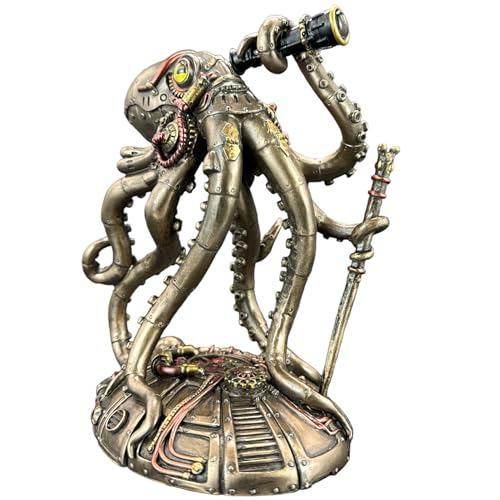 57 SPECIAL REPLICAS Skulptur Deko SSTEAMPUNK-OKTOPUS AUF DEM MEERESGRUND Bronze Figur als Geschenk für Wohnzimmerdekoration Figuren Deko von 57 SPECIAL REPLICAS