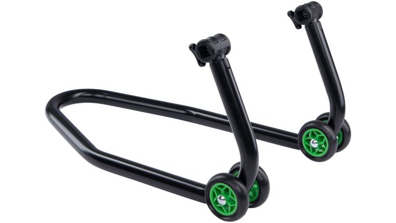 Bike Lift Creator Vorderradständer, Bike Lift Rollenfarbe: Grün, Bike Lift Aufnahme: Adapter für Radialbremse von Bike Lift