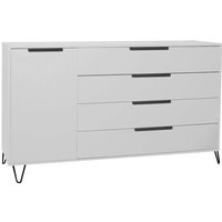 Sideboard Erna 168x45x102 Kreidegrau matt Lack 14767-D von 58 AUFM KESSEL