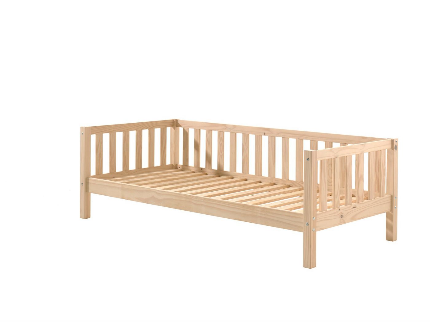 58 aufm Kessel Bettgestell Kojenbett Karena 211x98x68 Einzelbett Hochbett Massivholz natur (inkl. Versand, Lieferung bis Verwendungsstelle), Liegefläche 90x200, Massivholzbett, Gästebett, Seniorenbett von 58 aufm Kessel