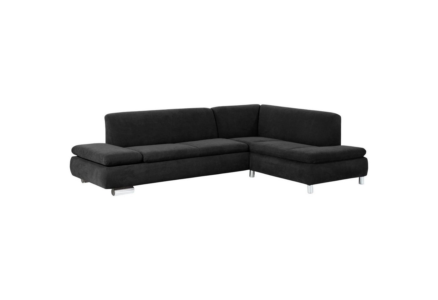 58 aufm Kessel Ecksofa Ecksofa mit Ottomane rechts Kaye Bezug Veloursstof, Sparpreis inkl. Kostenlosem Versand 1 Teile, verstellbare Funktionsarmteile,hochwertig verarbeitet,bequemer Sitz von 58 aufm Kessel