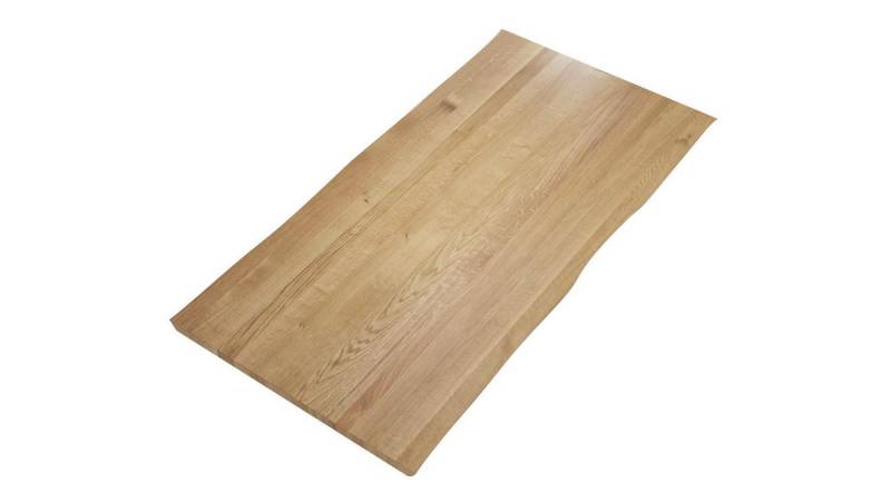 58 aufm Kessel Esstisch Tischplatte Daniella 140x4x90 Esstischplatte Massivholz Wildeiche (inkl. Lieferung bis in die Wohnung, Tischplatte), 40,0 mm dicke Holzplatte 220x100 Wildeiche massiv mit Baumkante von 58 aufm Kessel