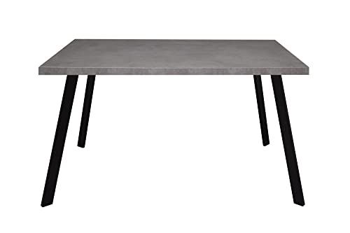 58 aufm Kessel Esstisch rechteckig Ediva 1 140 x 90 x 75 Esszimmertisch Schwarz/Graphit 13870-140 von 58 aufm Kessel