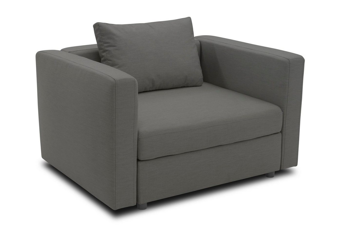 58 aufm Kessel Gartenlounge-Sessel Gartenlounge Relaxsessel Bozhana mit Outdoorbezug in anthrazit (inkl. Versand, 1-St., Lieferung bis zur Haustür), Polster aus Quick-Dry Schaum mit einem wasserbweisende Outdoorbezug von 58 aufm Kessel