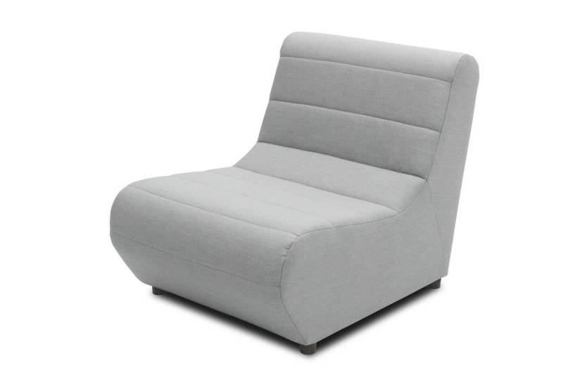 58 aufm Kessel Gartenlounge-Sessel Gartenlounge Sessel Boudicca 73x80x102 mit Outdoorbezug in silber (inkl. Versand, 1-St., Lieferung bis zur Haustür), Polster aus Quick-Dry Schaum mit einem wasserbweisende Outdoorbezug von 58 aufm Kessel