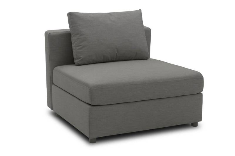 58 aufm Kessel Gartenlounge-Sessel Gartenlounge Sessel Bozhana 92x67x96 mit Outdoorbezug in anthrazit (inkl. Versand, 1-St., Lieferung bis zur Haustür), Polster aus Quick-Dry Schaum mit einem wasserbweisende Outdoorbezug von 58 aufm Kessel