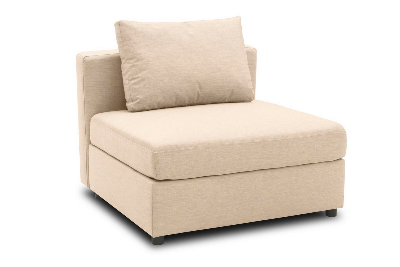 58 aufm Kessel Gartenlounge-Sessel Gartenlounge Sessel Bozhana 92x67x96 mit Outdoorbezug in beige (inkl. Versand, 1-St., Lieferung bis zur Haustür), Polster aus Quick-Dry Schaum mit einem wasserbweisende Outdoorbezug von 58 aufm Kessel