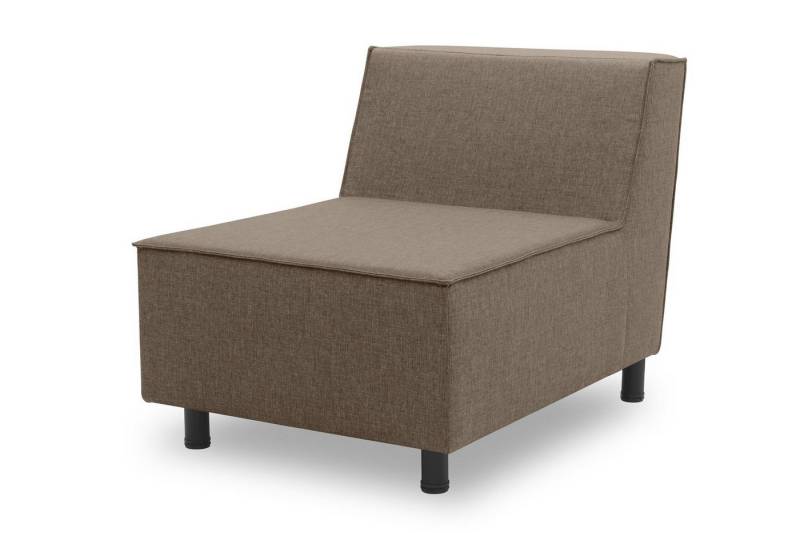 58 aufm Kessel Gartenlounge-Sessel Gartenlounge Sessel Brandie 73x77x103 mit Outdoorbezug in braun (inkl. Versand, 1-St., Lieferung bis zur Haustür), Polster aus Quick-Dry Schaum mit einem wasserbweisenden Outdoorbezug von 58 aufm Kessel