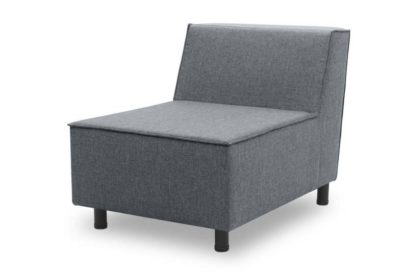 58 aufm Kessel Gartenlounge-Sessel Gartenlounge Sessel Brandie 73x77x103 mit Outdoorbezug in dunkelgrau von 58 aufm Kessel