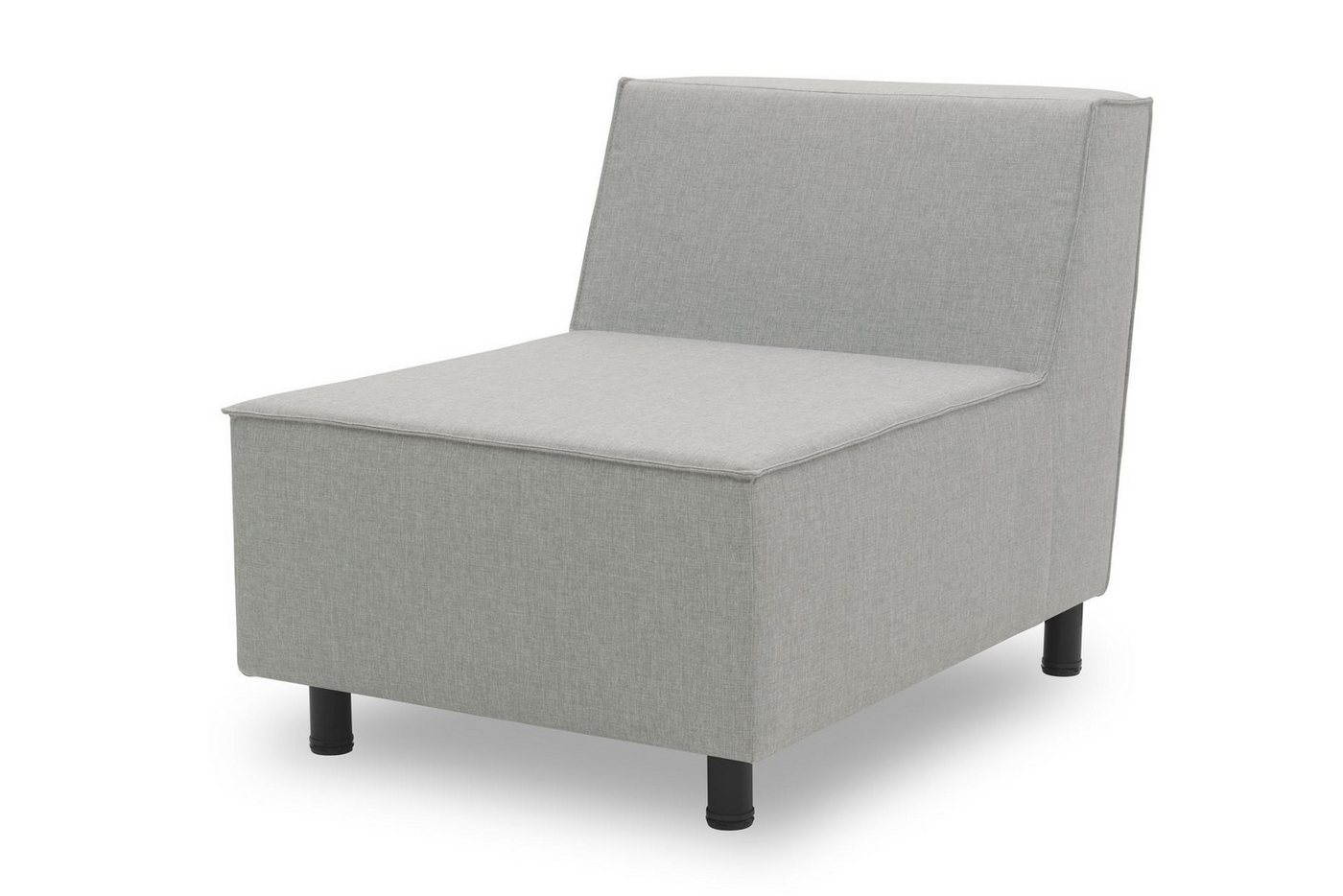 58 aufm Kessel Gartenlounge-Sessel Gartenlounge Sessel Brandie 73x77x103 mit Outdoorbezug in silber (inkl. Versand, 1-St., Lieferung bis zur Haustür), Polster aus Quick-Dry Schaum mit einem wasserbweisenden Outdoorbezug von 58 aufm Kessel