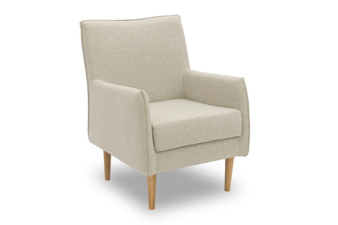 58 aufm Kessel Gartenlounge-Sessel Gartenlounge Sessel Branislava 64x86x76 mit Outdoorbezug in sand (inkl. Versand, 1-St., Lieferung bis zur Haustür), Polster aus Quick-Dry Schaum mit einem wasserbweisende Outdoorbezug von 58 aufm Kessel