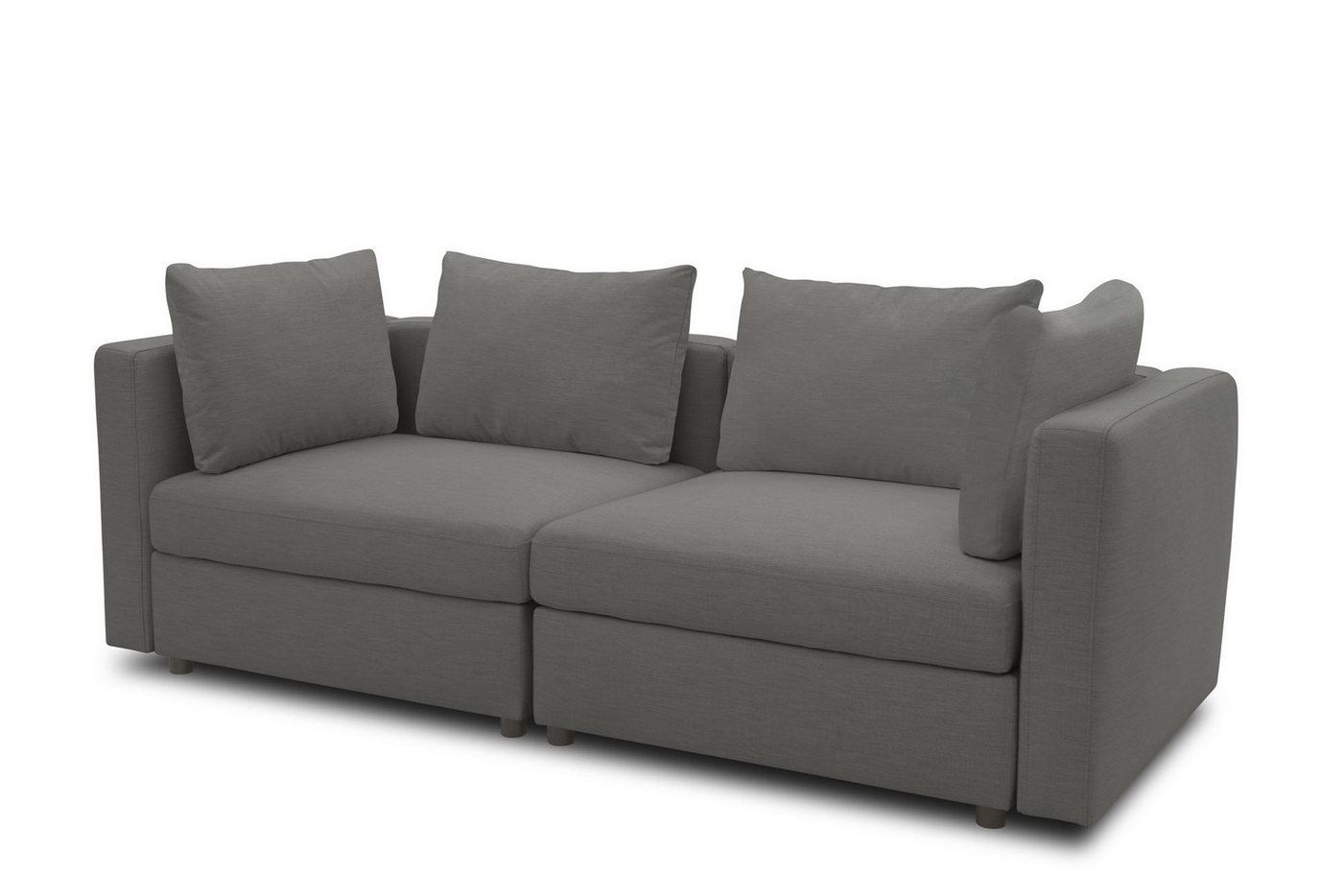 58 aufm Kessel Gartensofa Gartenlounge Sofa 2-Sitzer Bozhana 220x67x96 Outdoorbezug in anthrazit, inkl. Versand 2 Teile, Polster aus Quick-Dry Schaum mit einem wasserbweisende Outdoorbezug von 58 aufm Kessel