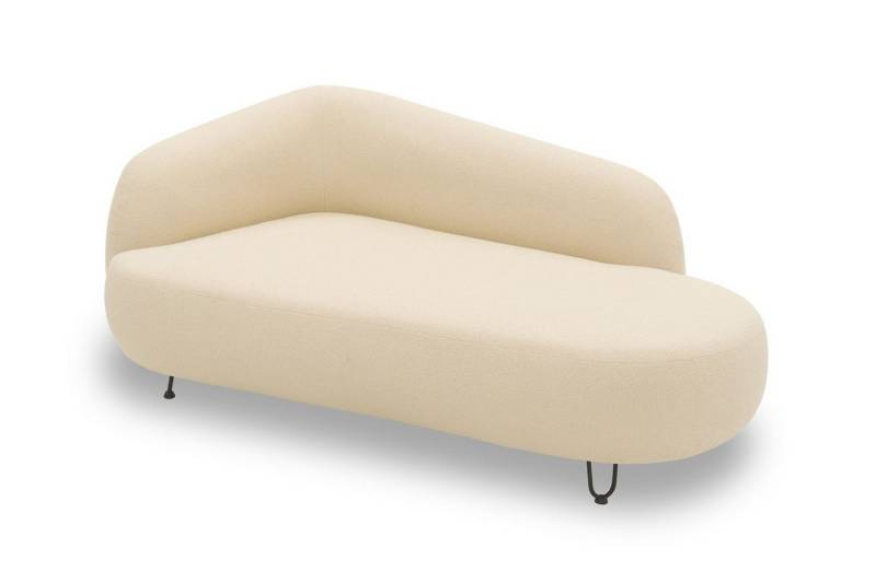 58 aufm Kessel Gartensofa Gartenlounge Sofa 2-Sitzer Rechts Bratomila 177x79x105 Bezug in beige, inkl. Versand 1 Teile, Polster aus Quick-Dry Schaum mit einem wasserbweisenden Outdoorbezug von 58 aufm Kessel