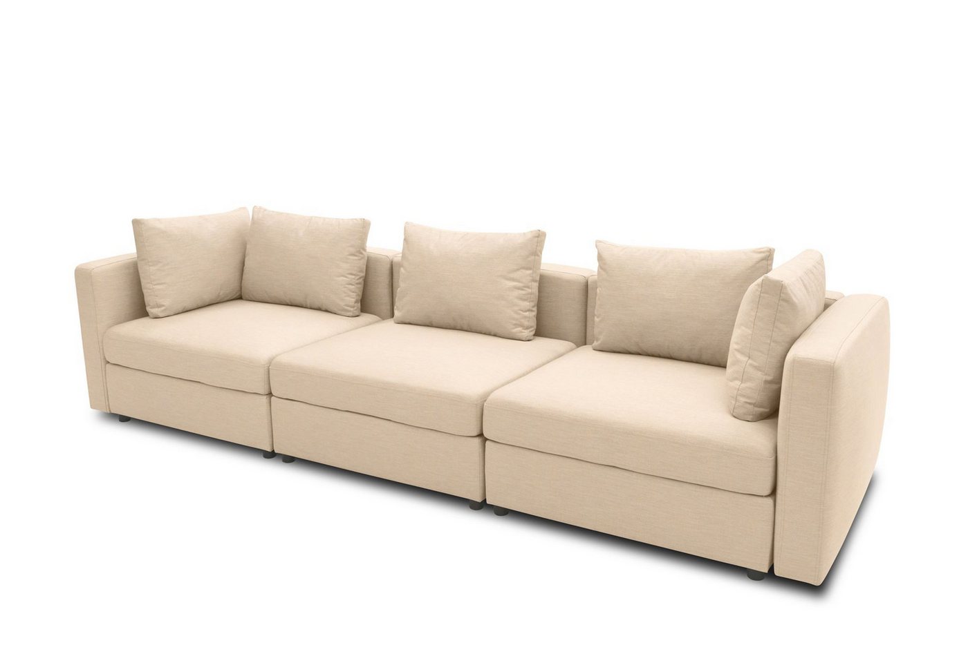 58 aufm Kessel Gartensofa Gartenlounge Sofa 3-Sitzer Bozhana 312x67x96 mit Outdoorbezug in beige 58 aufm Kessel Gartensofa Gartenlounge Sofa 3-Sitzer Bozhana 312x67x96 mit Outdoorbezug in beige von 58 aufm Kessel