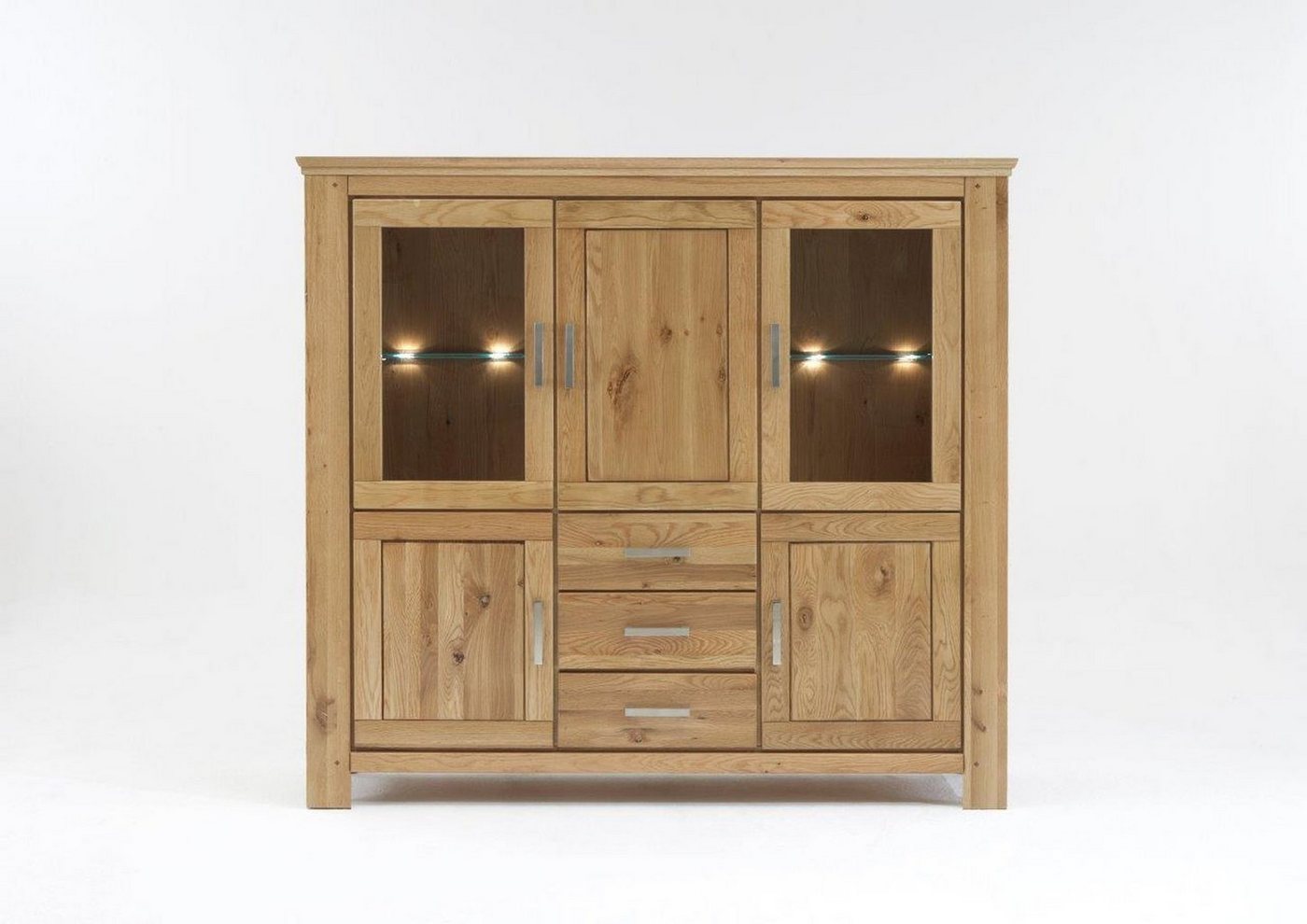 58 aufm Kessel Highboard Highboard Teilmassiv Iantha 176x165x47 Anrichte (1 St) von 58 aufm Kessel