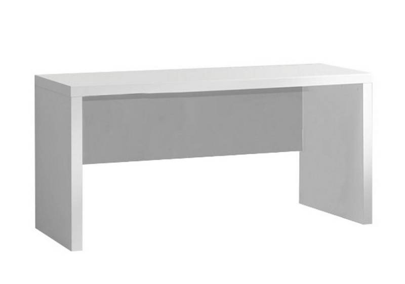 58 aufm Kessel Schreibtisch Arbeitstisch Karima 150x70x76 Computertisch MDF Weiß (inkl. Versand, Lieferung bis Verwendungsstelle), Schreibtisch mit dicker Platte, stabilen Seiten, Conntainer optional von 58 aufm Kessel
