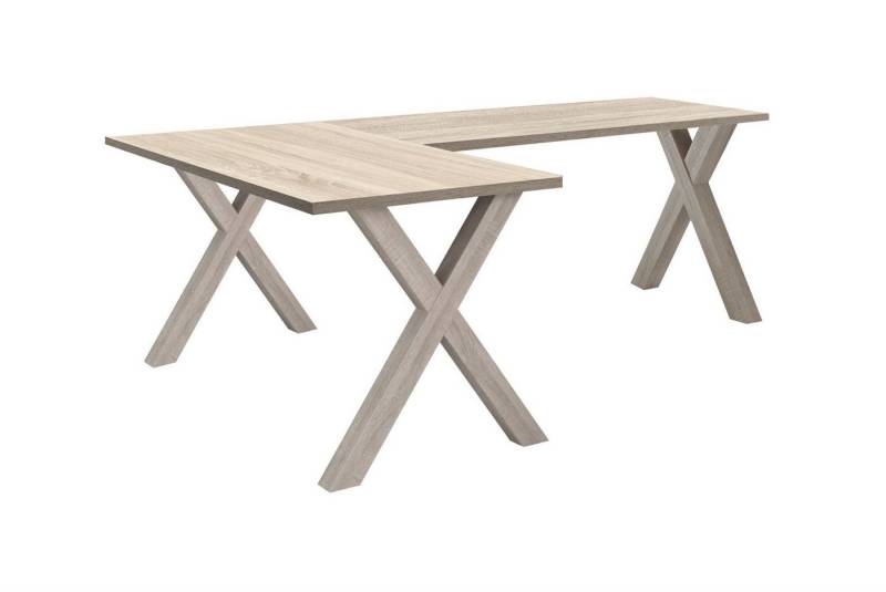 58 aufm Kessel Schreibtisch Ede 1 190 x 120 x 75 Computertisch Eiche sägerau 13775-190120 (Einzeltisch) von 58 aufm Kessel