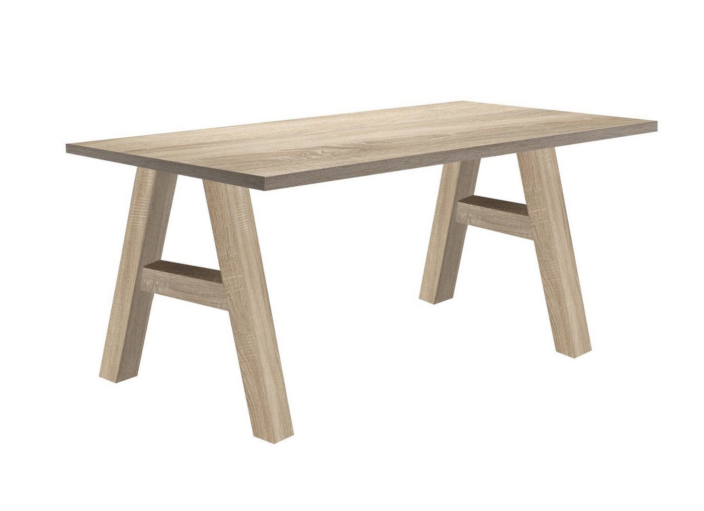 58 aufm Kessel Schreibtisch Edi 4 140 x 70 x 75 Bürotisch eiche sägerau/eiche sägerau 13626 (Einzeltisch) von 58 aufm Kessel