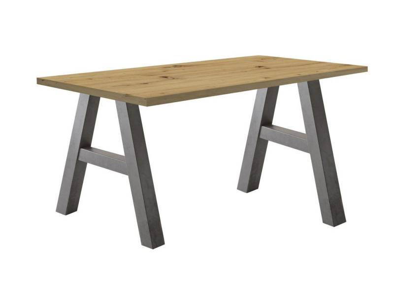 58 aufm Kessel Schreibtisch Edi 5 140 x 70 x 75 Bürotisch graphit/asteiche 13629 (Einzeltisch) von 58 aufm Kessel
