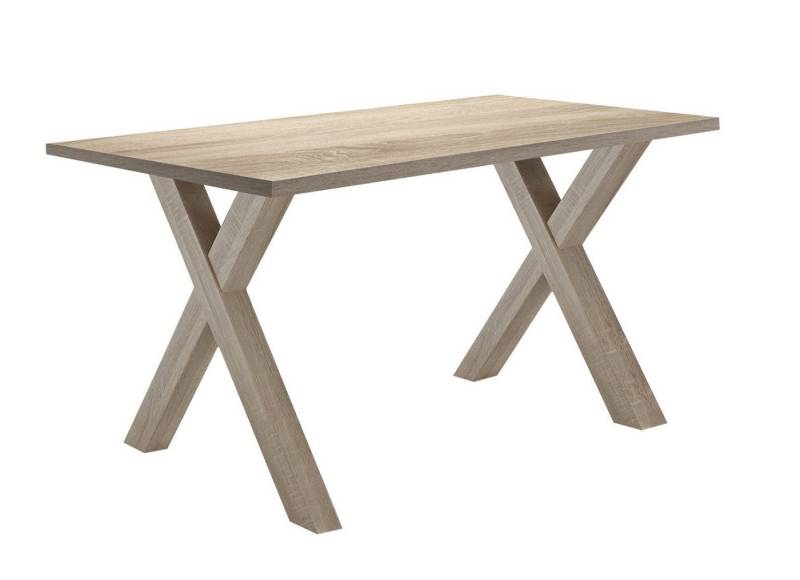 58 aufm Kessel Schreibtisch Edie 4 140 x 70 x 75 Bürotisch eiche sägerau/eiche sägerau 13665 (Einzeltisch) von 58 aufm Kessel