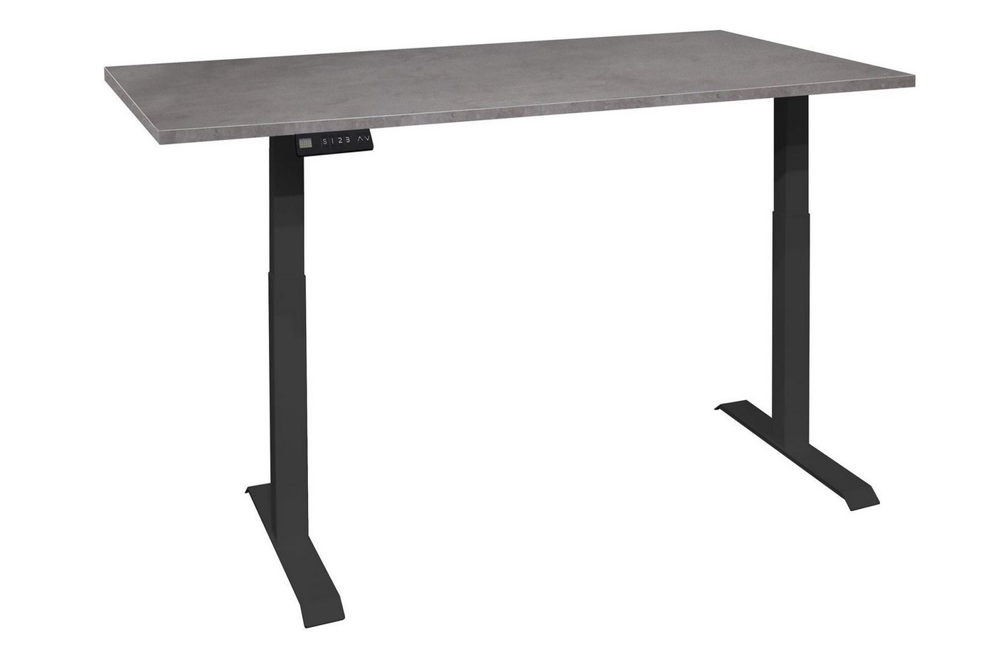 58 aufm Kessel Schreibtisch höhenverstellbar elektrisch Editha 120x70 schwarz/graphit 14229-12070 (Einzeltisch,inkl. Versand) von 58 aufm Kessel