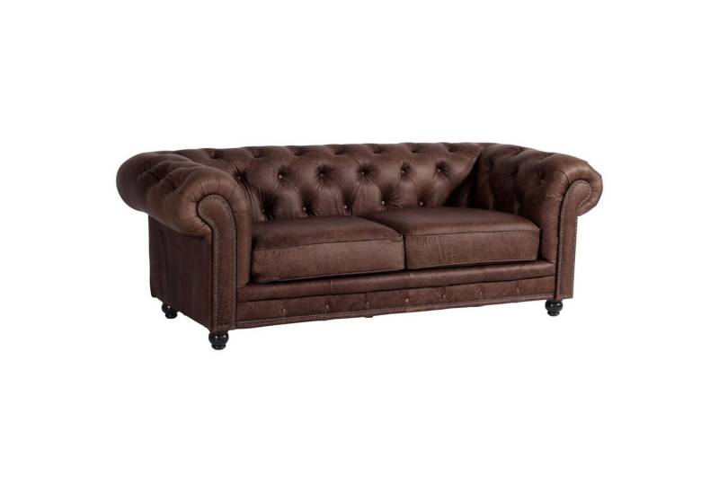 58 aufm Kessel Sofa Sofa 2,5-Sitzer Kathe Bezug Echtleder (Antikoptik), Sparpreis inkl. Kostenlosem Versand 1 Teile, hochwertig verarbeitet,bequemer Sitz von 58 aufm Kessel