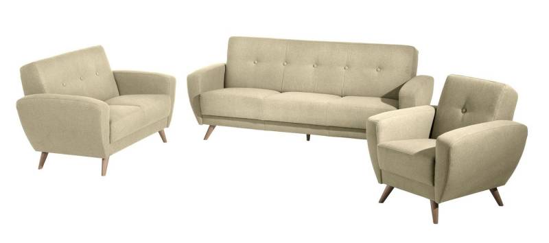 58 aufm Kessel Sofa Sofa 2-Sitzer Karen Bezug Samtvelours (mit Clean-A, Sparpreis inkl. Kostenlosem Versand 1 Teile, hochwertig verarbeitet,bequemer Sitz von 58 aufm Kessel