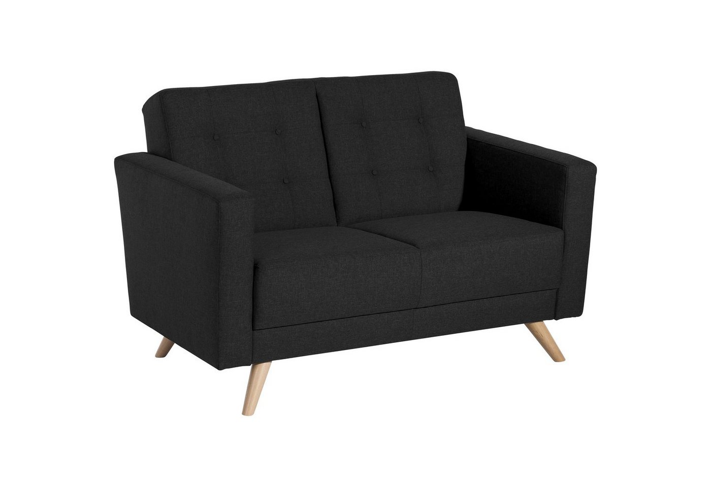 58 aufm Kessel Sofa Sofa 2-Sitzer Karisa Bezug Flachgewebe Buche natur, Sparpreis inkl. Kostenlosem Versand 1 Teile, hochwertig verarbeitet,bequemer Sitz von 58 aufm Kessel