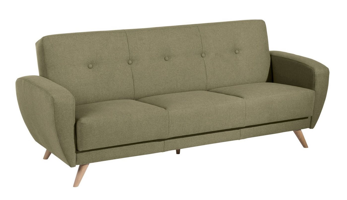 58 aufm Kessel Sofa Sofa 3-Sitzer mit Bettfunktion Karen Bezug Samtvel, Sparpreis inkl. Kostenlosem Versand 1 Teile, hochwertig verarbeitet,bequemer Sitz von 58 aufm Kessel