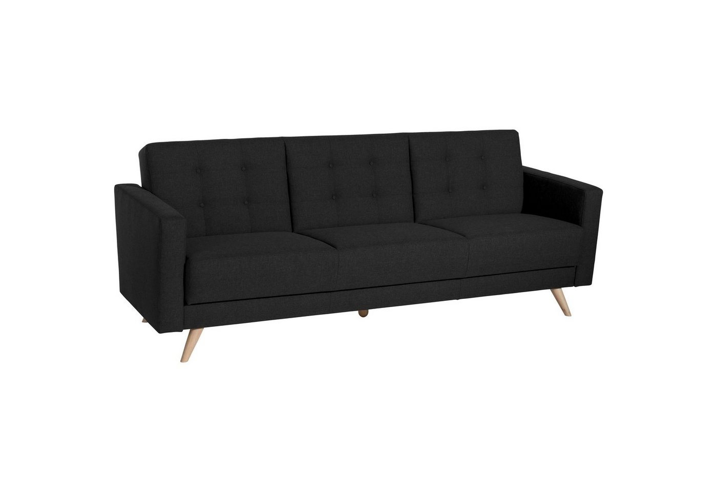 58 aufm Kessel Sofa Sofa 3-Sitzer mit Bettfunktion Karisa Bezug Flachg, Sparpreis inkl. Kostenlosem Versand 1 Teile, hochwertig verarbeitet,bequemer Sitz von 58 aufm Kessel