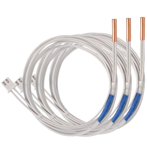 5Aplusreprap 3D Drucker Thermistor HT-NTC100K 3950 Hoch Temperatursensor für Ender-3 Spider3.0 Dragon Extruder Hot End, 3 Stück/3x15mm Gehäuse/1.3 Meter langes von SAPLUSREPRAP
