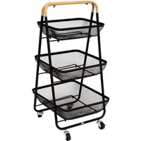 5five Simply Smart - Rollcontainer mayaj 3 ebenen schwarz - 5five von 5FIVE SIMPLY SMART