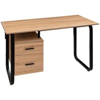 Schreibtisch mit korpus bava in schwarzer holzoptik - 5five von 5FIVE SIMPLY SMART