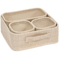 5five Simply Smart - Set 4 körbe beige - 5five von 5FIVE SIMPLY SMART