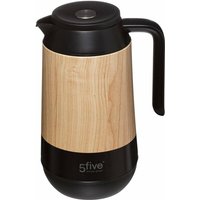 Thermoskanne, 1 l, schwarz mit Holz-Element Thermoskanne, 1 l, schwarz mit Holz-Element von 5FIVE SIMPLY SMART
