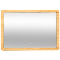 BAMBUSSPIEGEL 47x66cm BAMBUS mit Beleuchtung von 5FIVE SIMPLY SMART