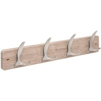 5five Simply Smart - Kleiderhaken aly 4 köpfe b45cm helles holz grau - 5five von 5FIVE SIMPLY SMART